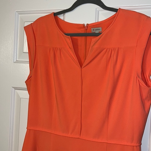 Cremieux Bright Coral Sheath Dress - Picture 2 of 6